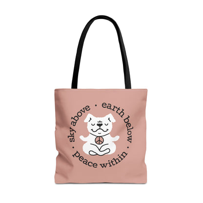 Peace Within Dog – Tote - Mocha