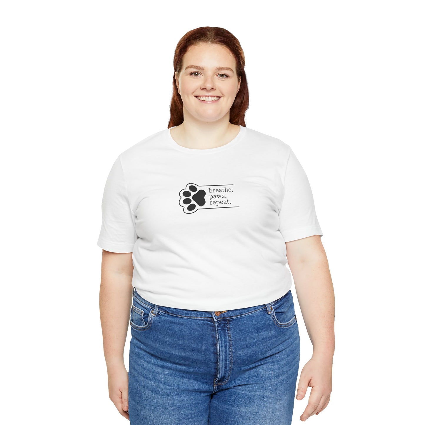 Breathe. Paws. Repeat. –  Tee