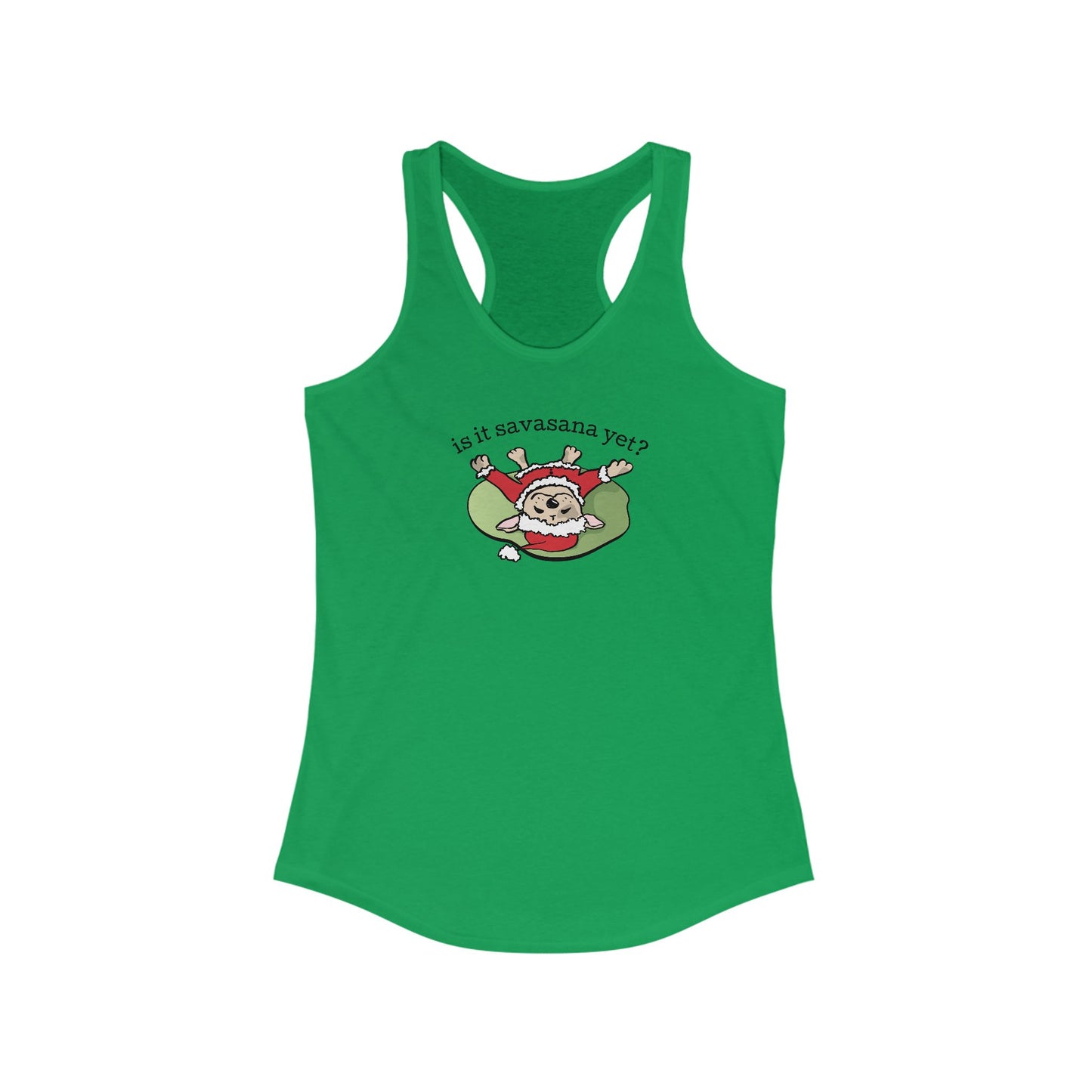 Is It Savasana Yet? – Santa Dog Racerback