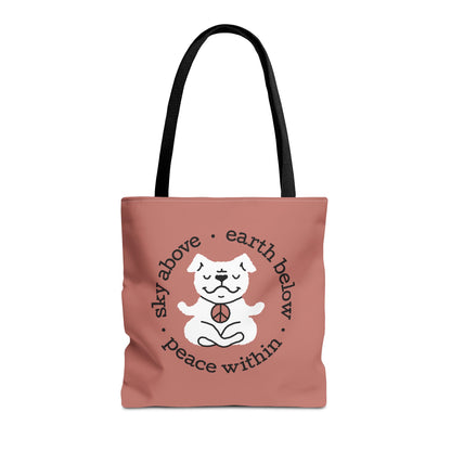 Peace Within Dog – Tote - Rosewood