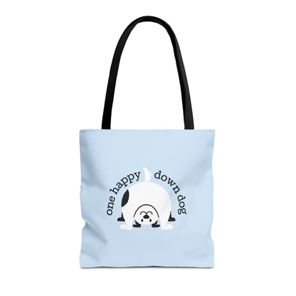 One Happy Down Dog – Tote - Icy Blue