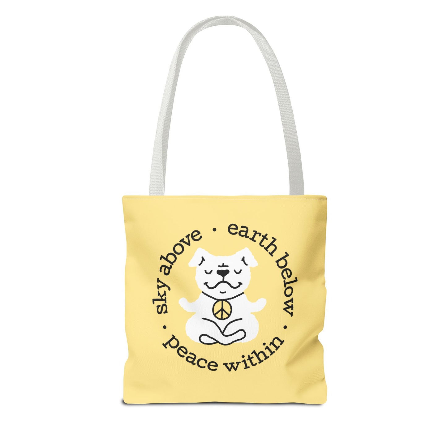 Peace Within Dog – Tote - Butter