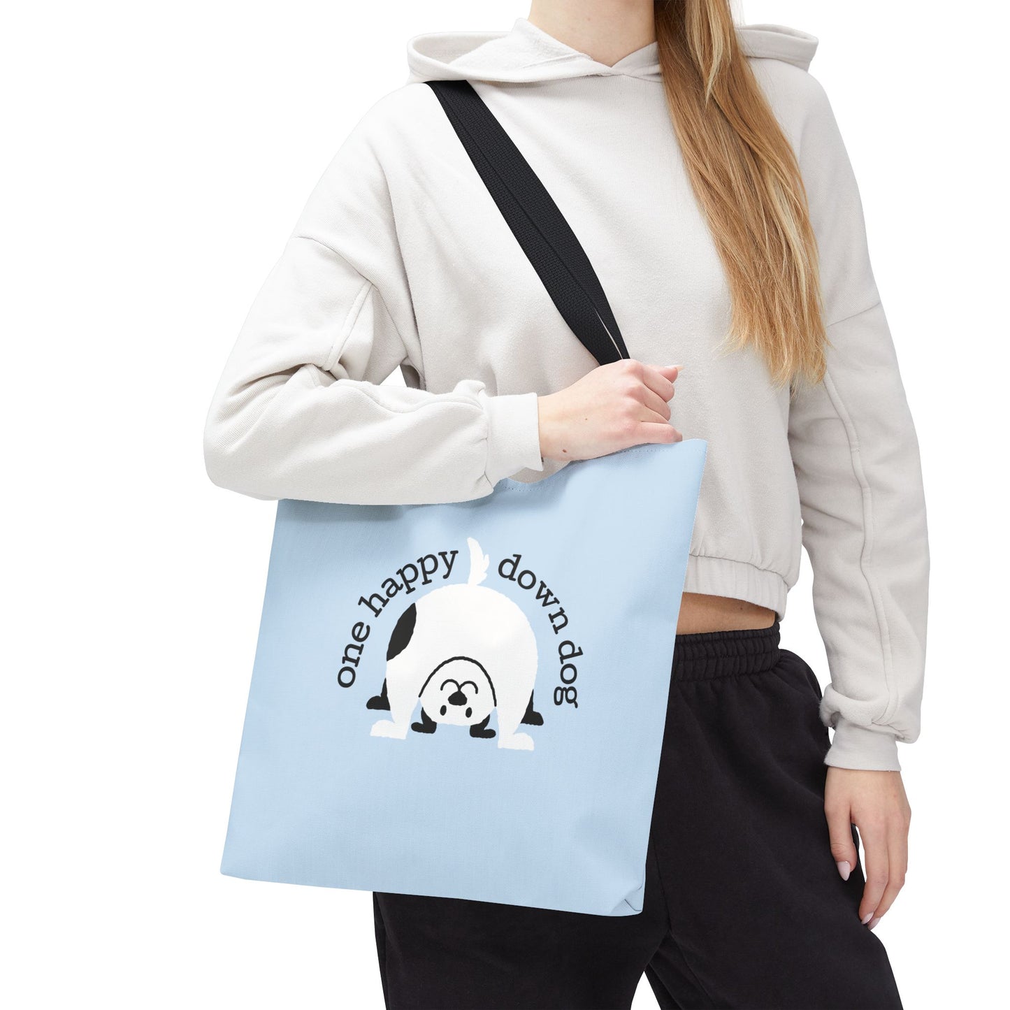 One Happy Down Dog – Tote - Icy Blue