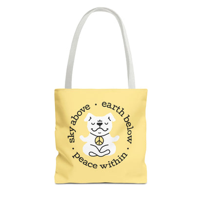 Peace Within Dog – Tote - Butter
