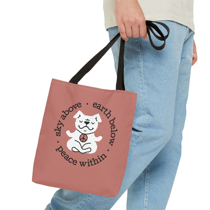 Peace Within Dog – Tote - Rosewood