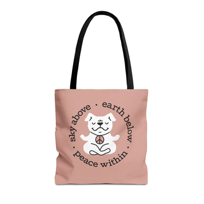 Peace Within Dog – Tote - Mocha