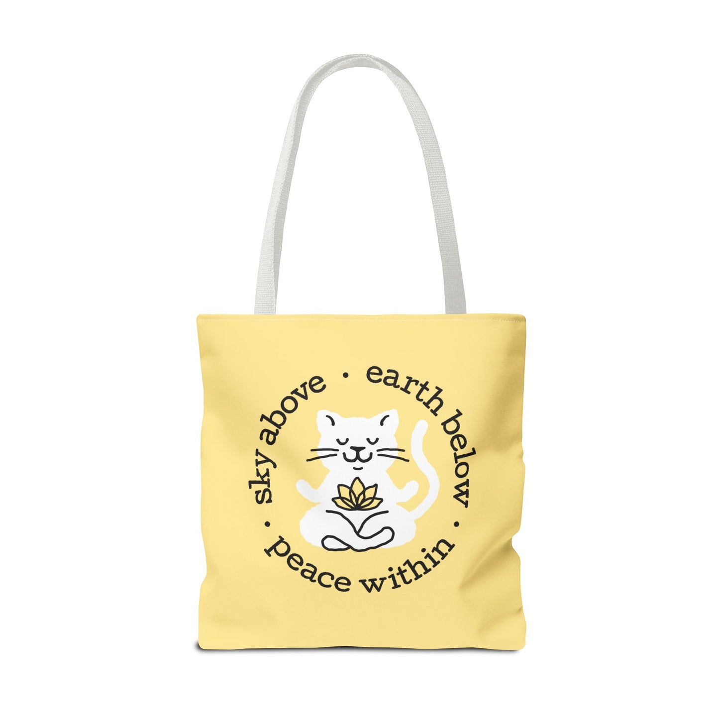 Peace Within Cat – Tote - Butter