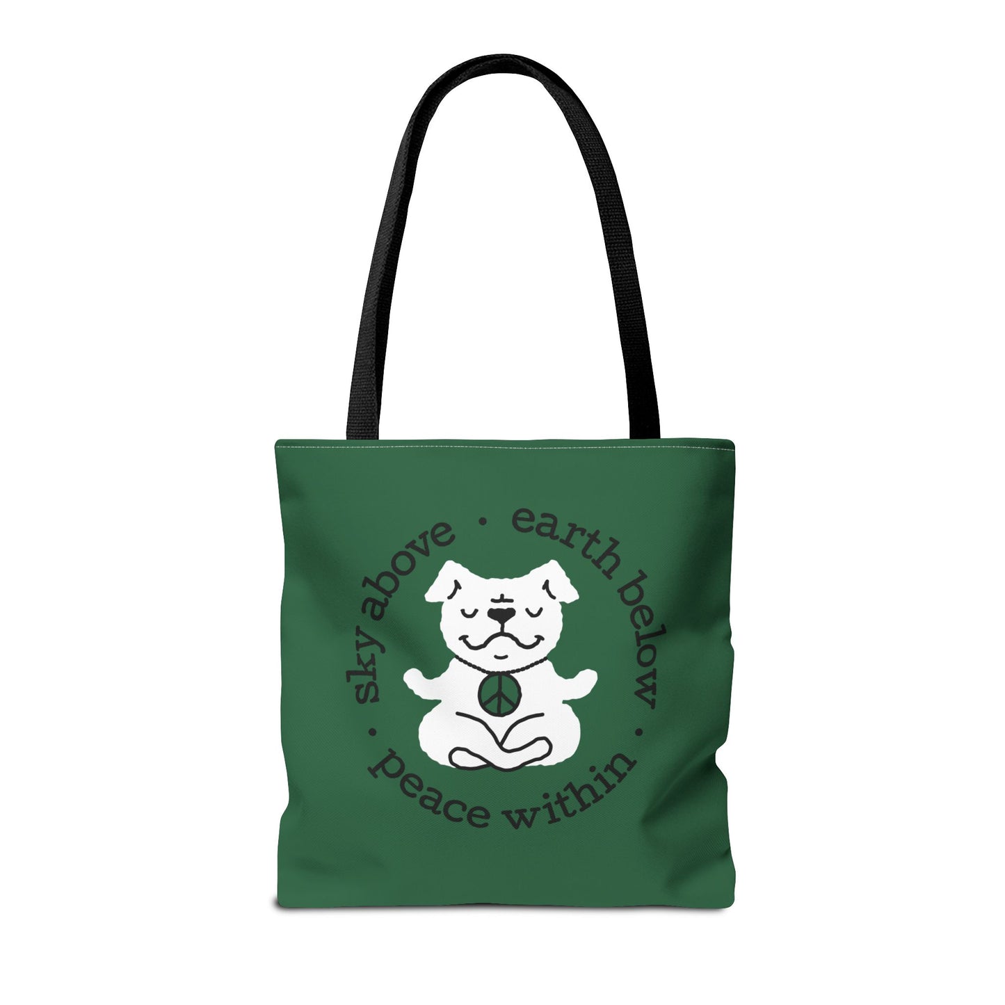 Peace Within Dog Tote - Emerald