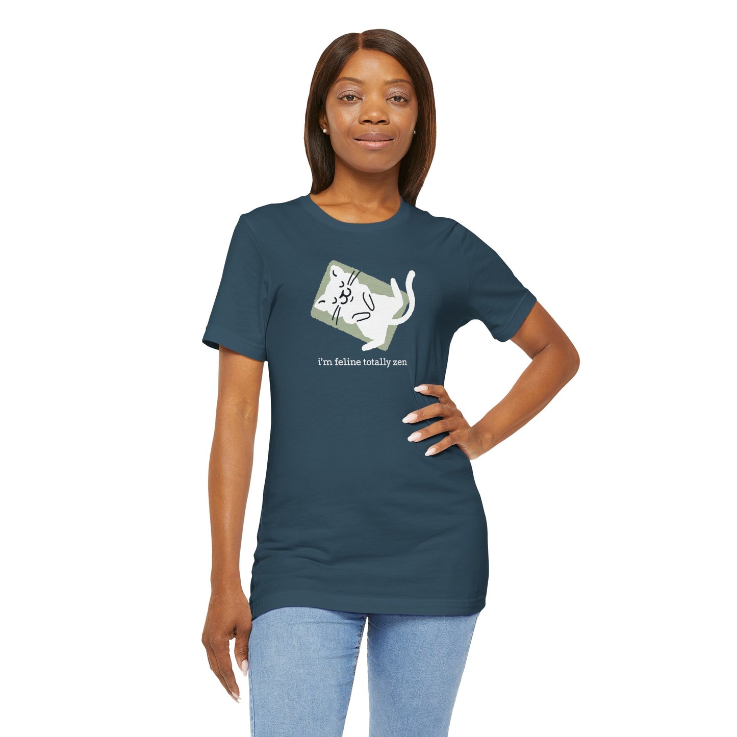 Feline Zen — Yoga Cat Tee