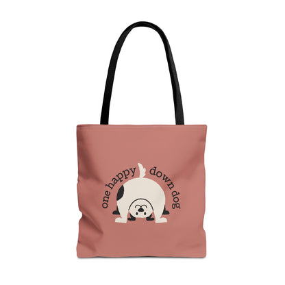 One Happy Down Dog – Tote - Rosewood