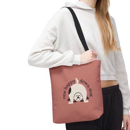 One Happy Down Dog – Tote - Rosewood