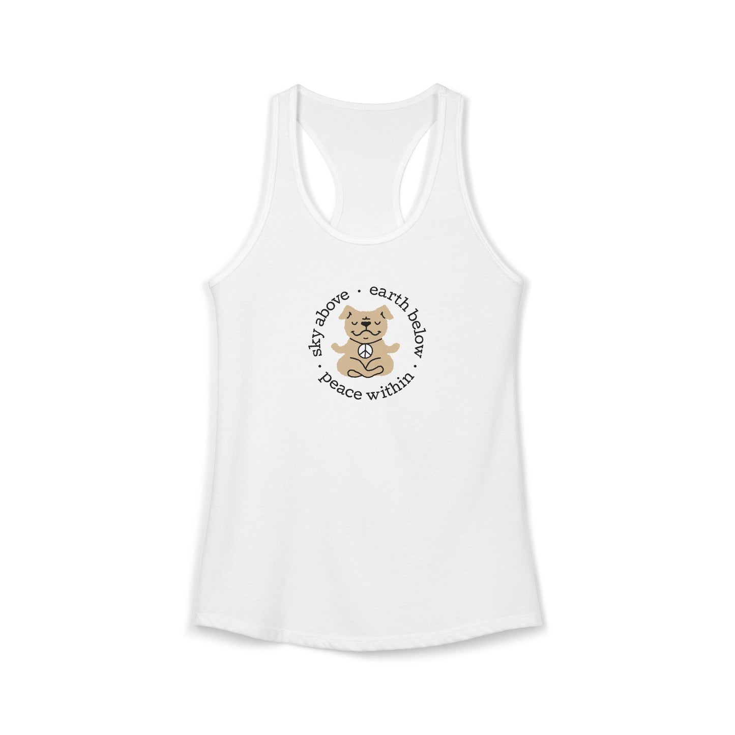 Peace Within Dog – Racerback