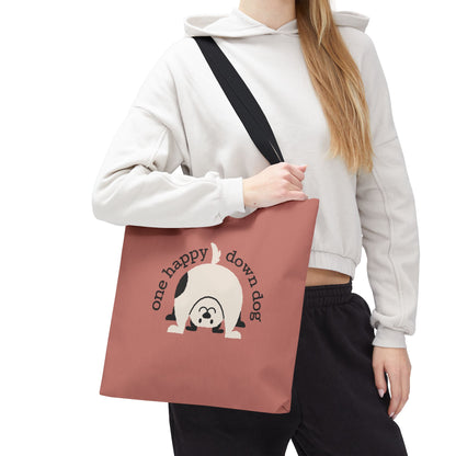 One Happy Down Dog – Tote - Rosewood