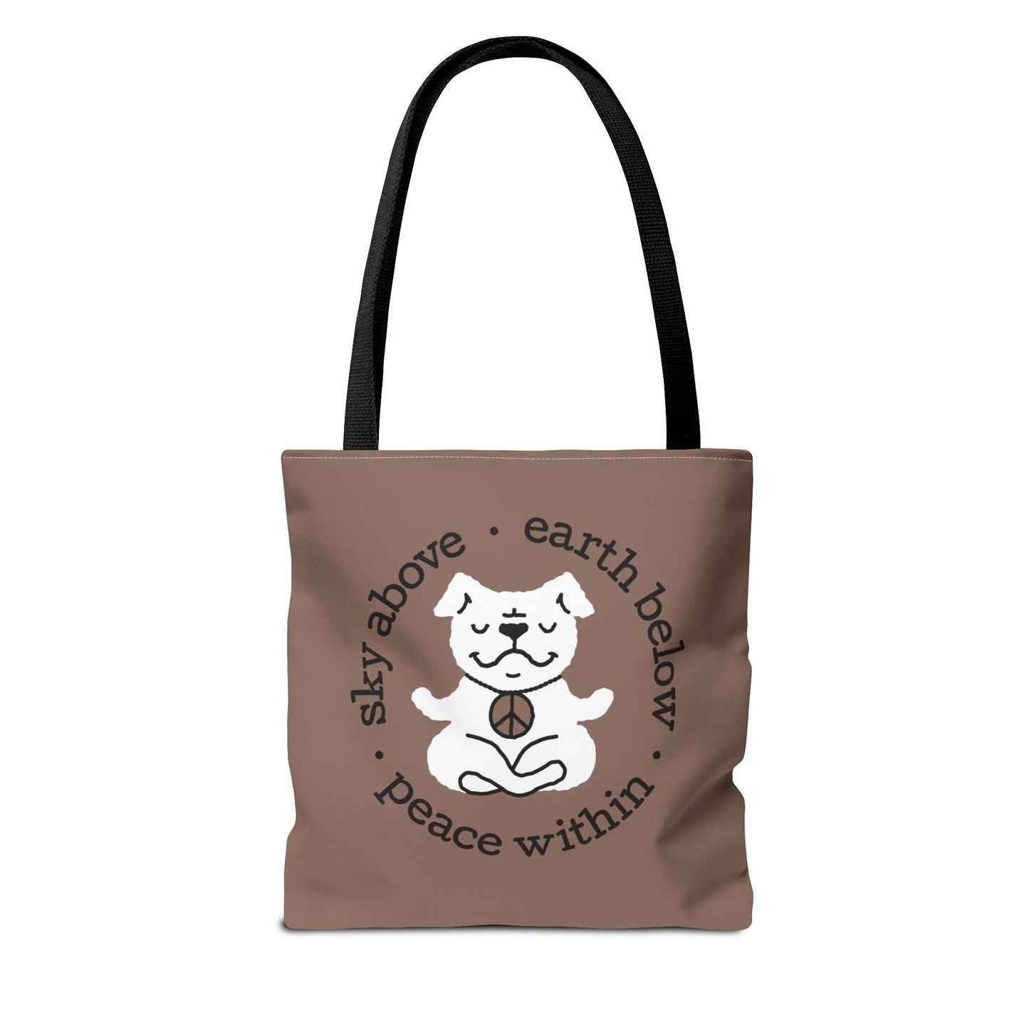 Peace Within Dog – Tote - Mocha