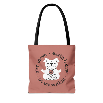 Peace Within Dog – Tote - Rosewood