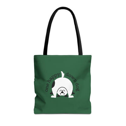 One Happy Down Dog – Tote - Emerald