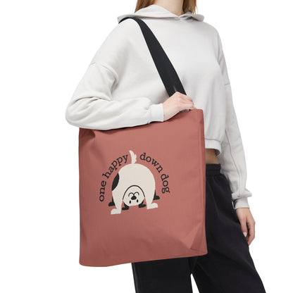 One Happy Down Dog – Tote - Rosewood
