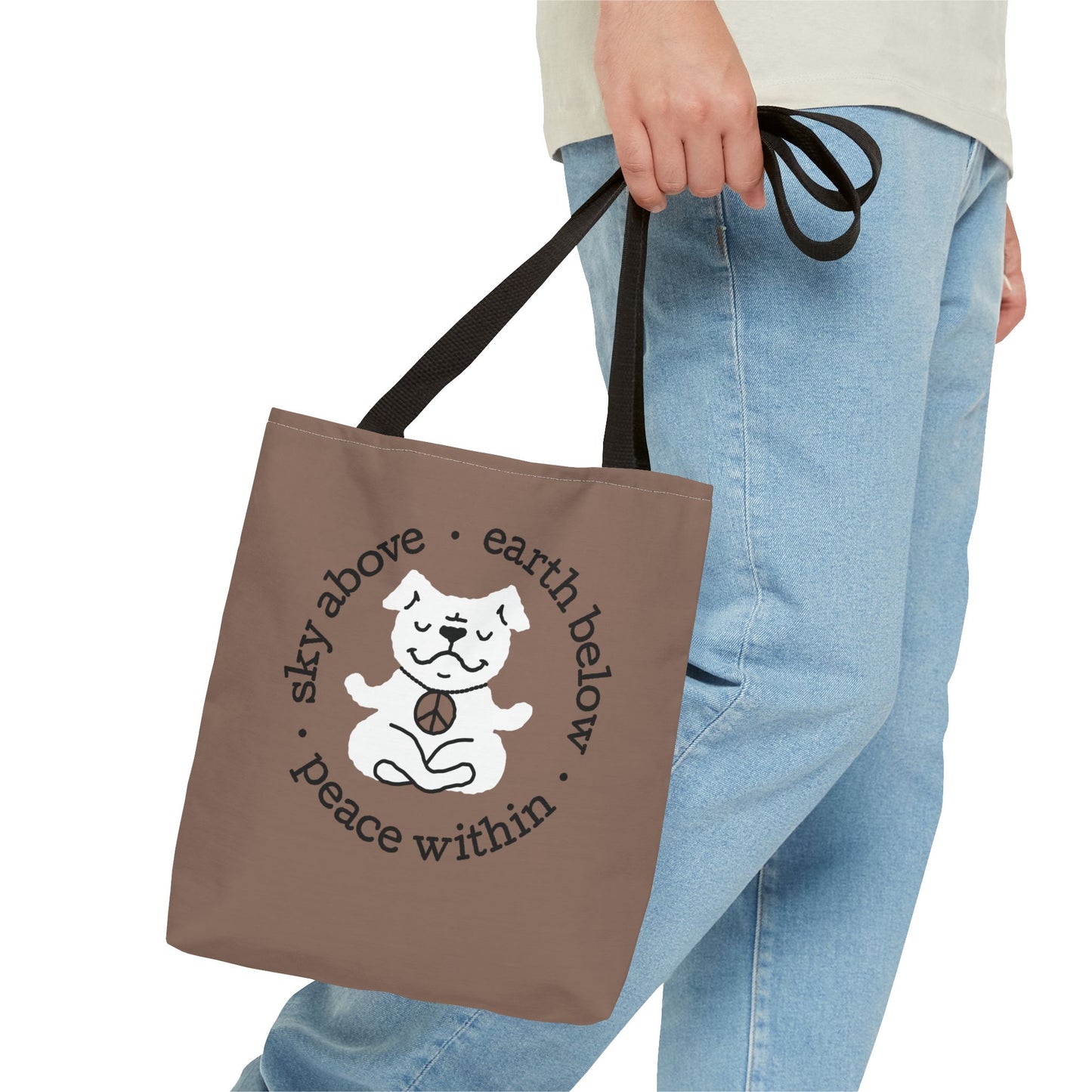 Peace Within Dog – Tote - Mocha