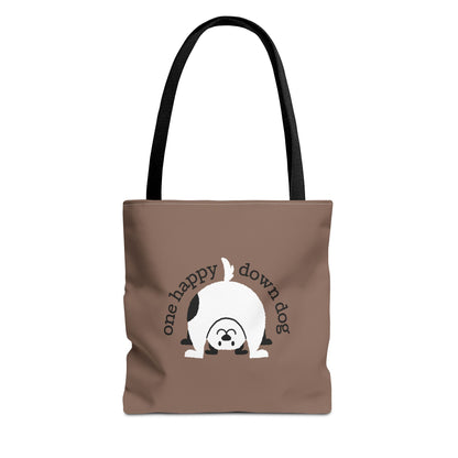 One Happy Down Dog – Tote - Mocha