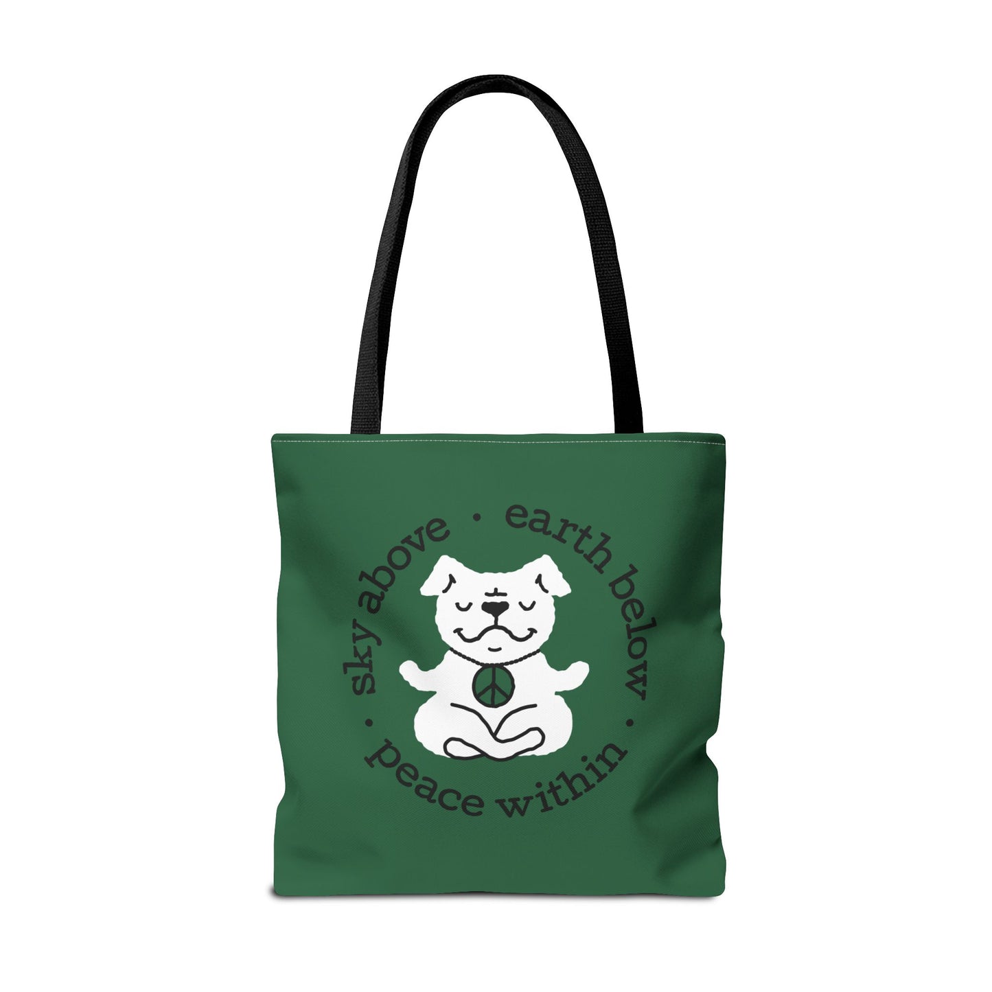 Peace Within Dog Tote - Emerald