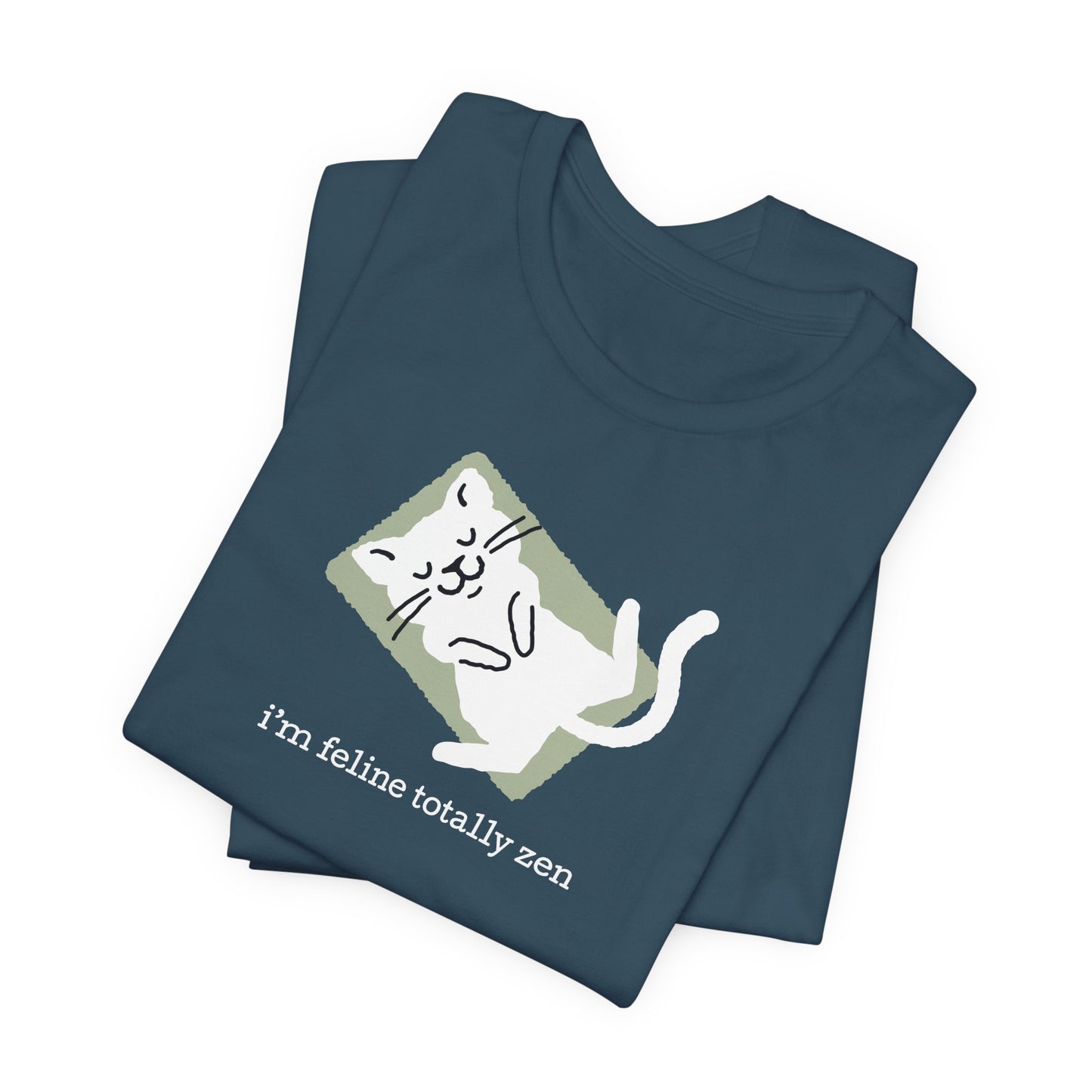 Feline Zen — Yoga Cat Tee