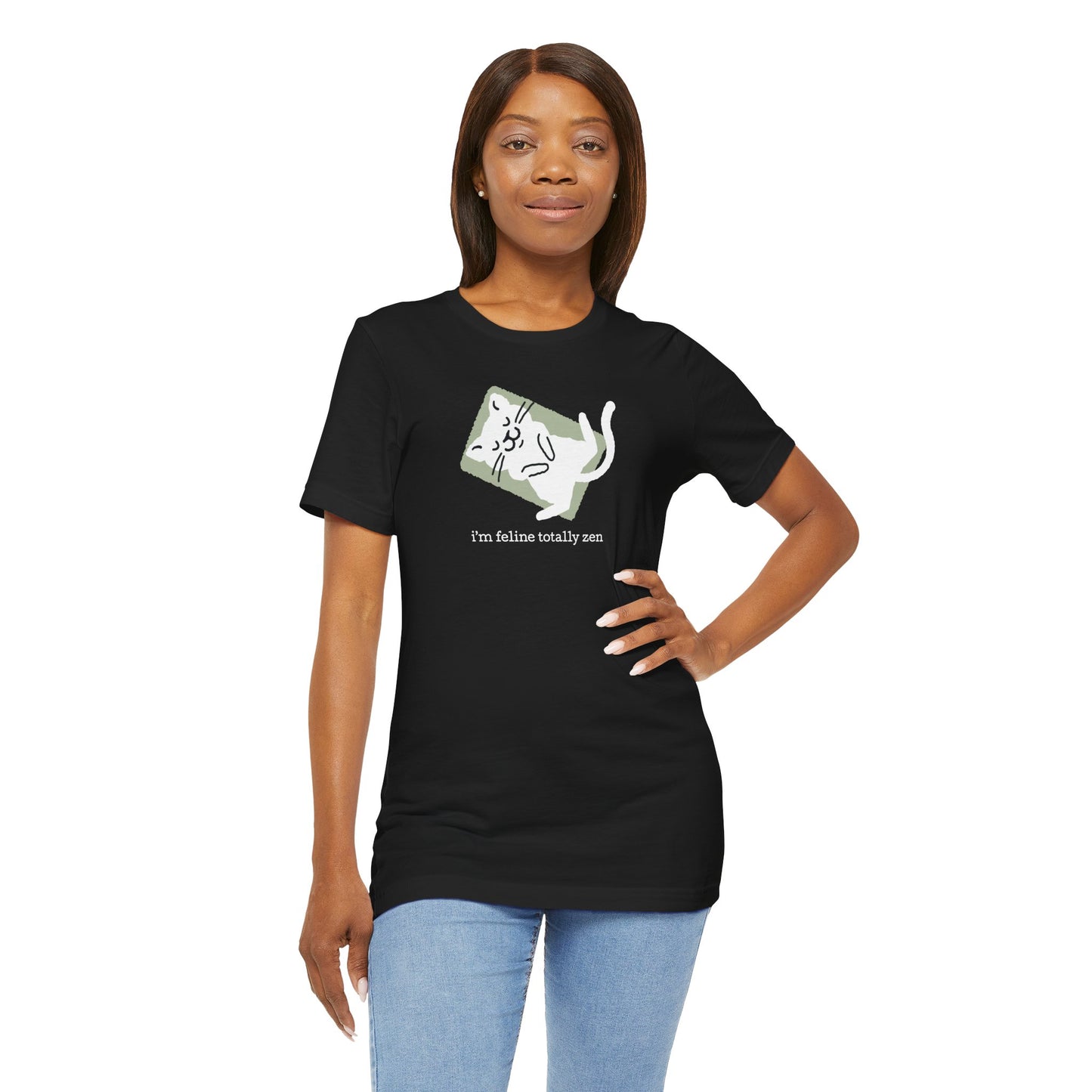 Feline Zen — Yoga Cat Tee