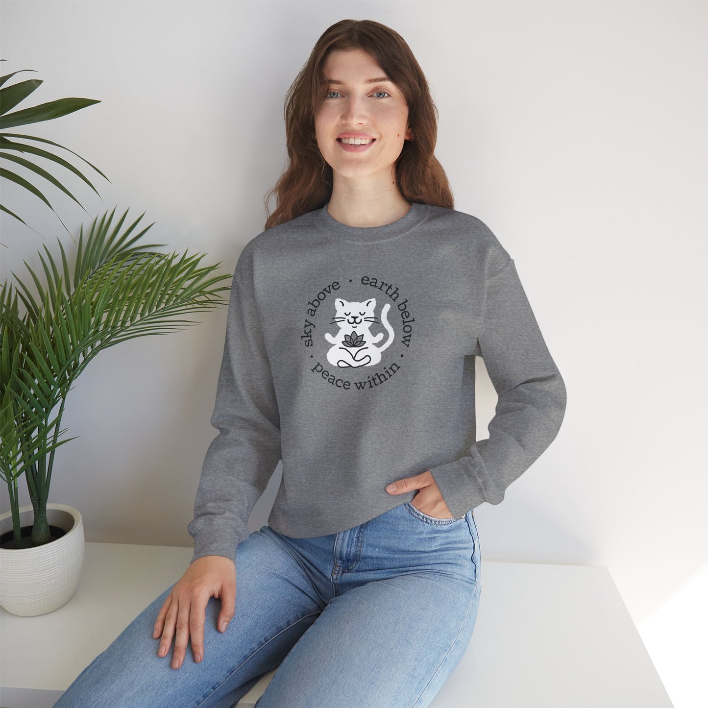Peace Within Cat – Sweatshirt