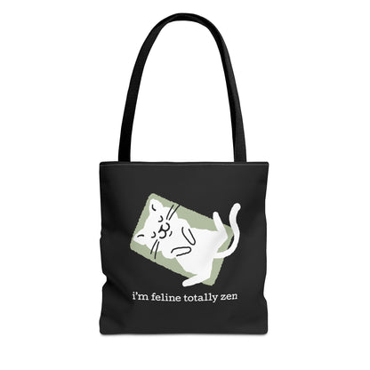 Feline Zen - Tote - Black