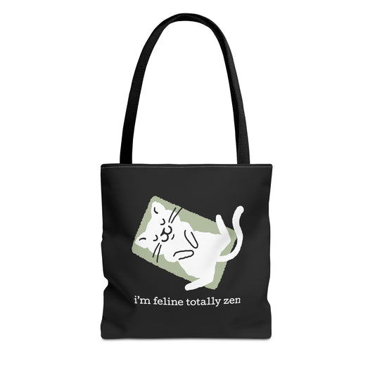 Feline Zen - Tote - Black